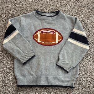 Toddler vintage Gymboree Gray Sweater with Football Design